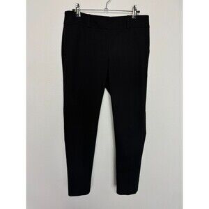 Ann Taylor Loft Size 4 Maria Skinny Dress Pants Black Mid Rise Ankle Corporate